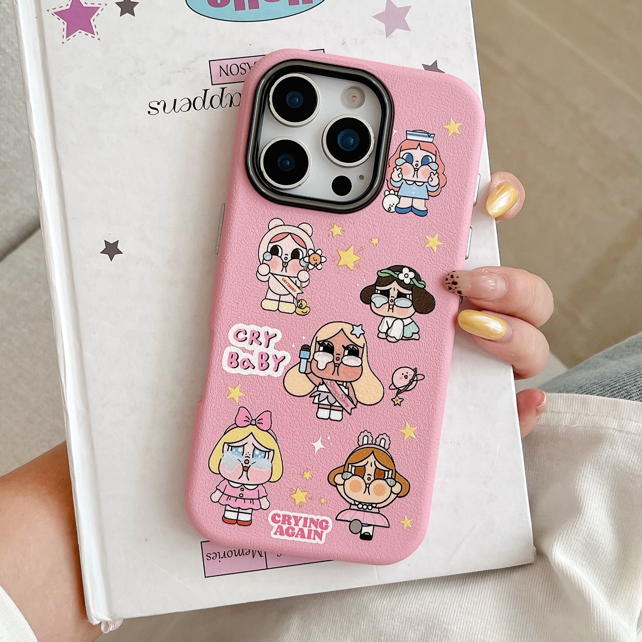 一家不会撞壳的店卡通动漫女孩手机壳适用华为苹果16pro萌翻好玩P80p手机壳iPhone15plusM70可爱14PM保护套13