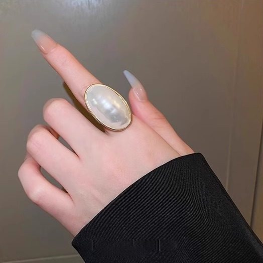 顺丰包邮珍珠戒指法式戒指