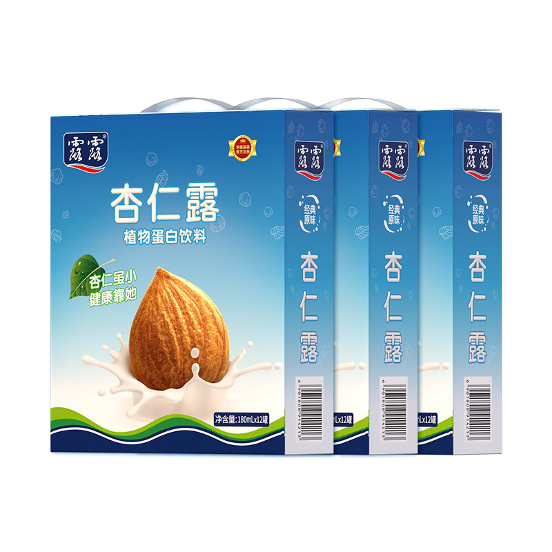 露露经典原味杏仁露便携罐180ml*12罐*3箱饮料礼盒送礼zb,咖啡/麦片/冲饮,植物蛋白饮料/植物奶/植物酸奶,淘宝优惠券,粉丝福利购,淘宝优惠卷