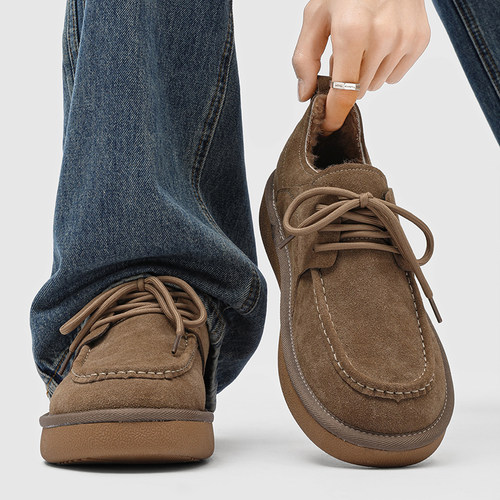 雪地靴加绒加厚保暖防寒工装棉鞋