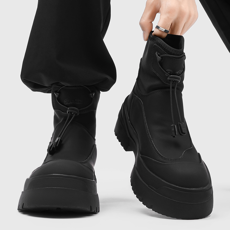 加绒加厚马丁靴休闲高级感工装靴