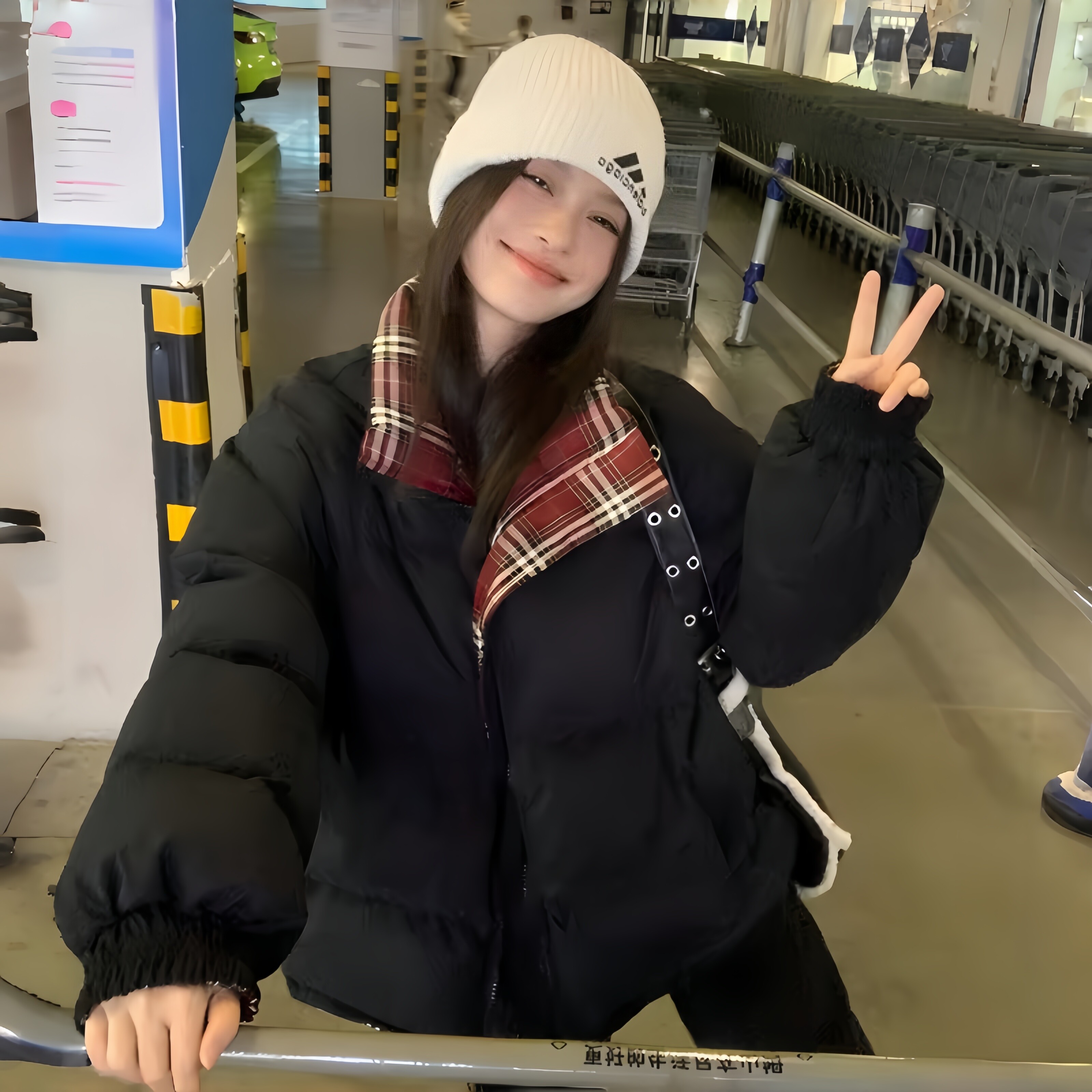 加大码胖妹妹羽绒棉服女秋冬新款韩版纯色宽松百搭保暖加厚外套