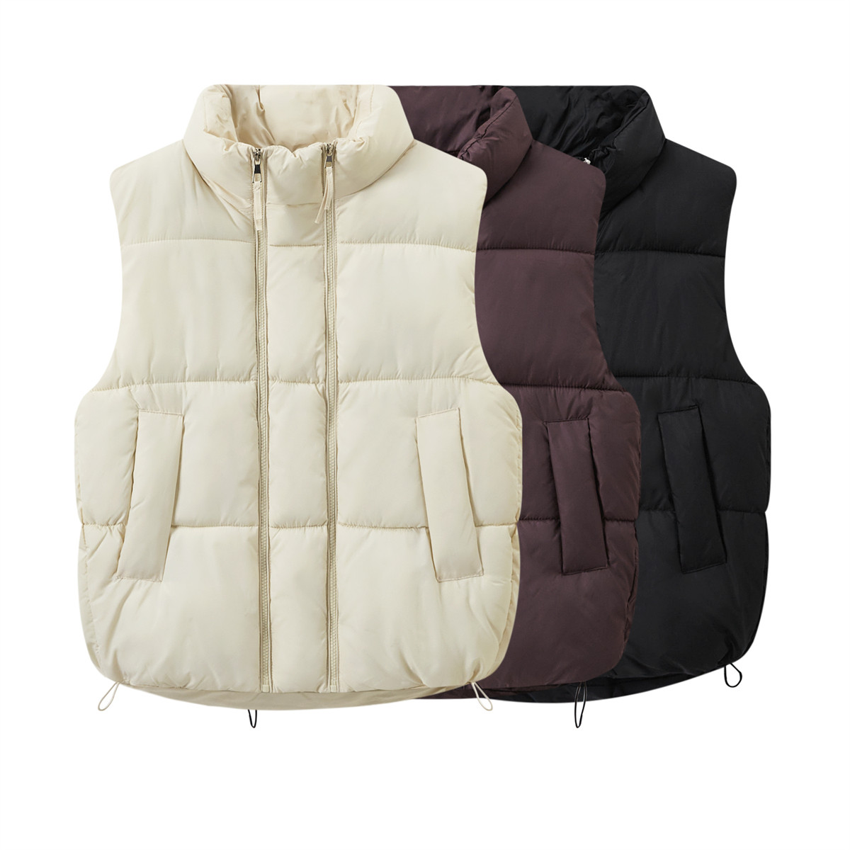 超好看减龄 胖mm大码棉服马甲女秋冬设计款双拉链百搭背心外套611