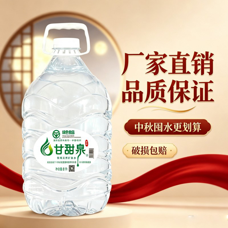 泡茶专用水 甘甜泉天然矿泉水8饮用天然矿泉水/饮用