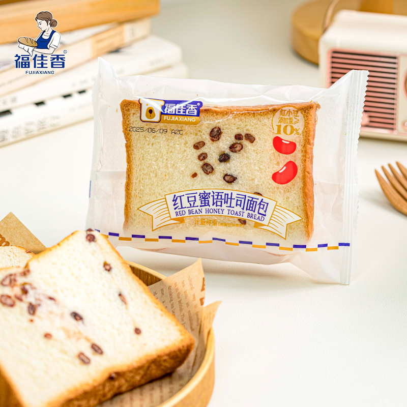 福佳香红豆蜜语吐司面包