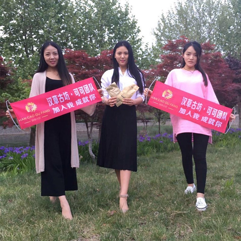 成都条幅横幅旗帜布手拉旗微商团队制作定制手拉幅拉拉旗小彩色