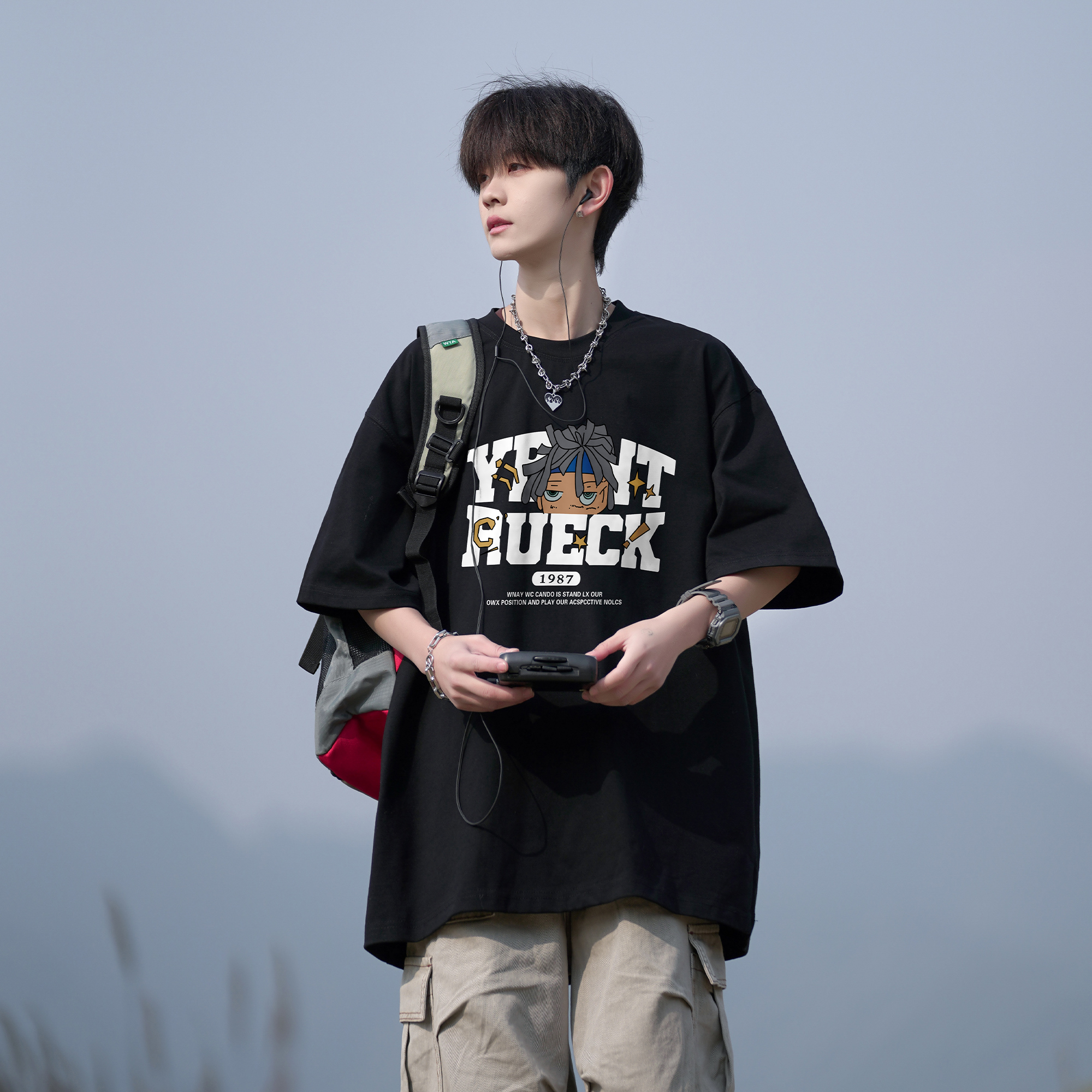 二更重磅潮牌短袖t恤男款夏季