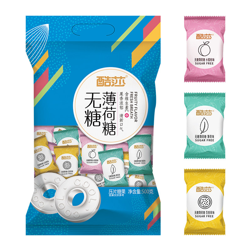 酷莎无糖薄荷糖水果味