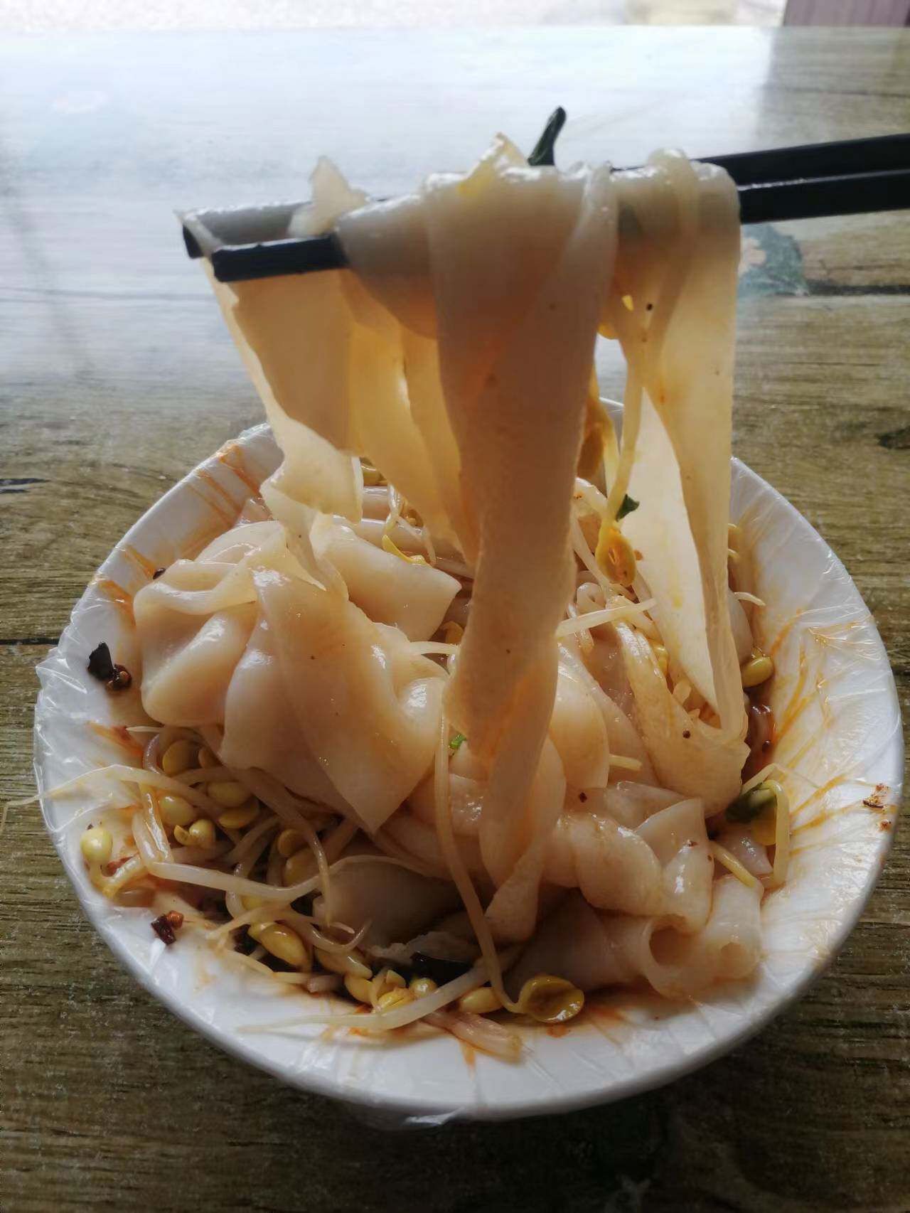 正宗陕西汉中热米皮/热面皮/宽米皮/大刀米皮/火锅配菜/真空米皮