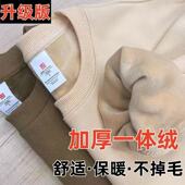 600G重磅新疆棉加绒加厚圆领卫衣男女款 宽松套头内搭打底保暖上衣