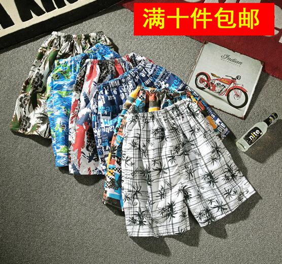 夏季中老年男士休闲宽松沙滩裤