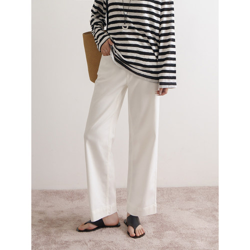 floradance莱赛尔+棉薄款垂感牛仔裤女 2026春夏显瘦直筒九分裤