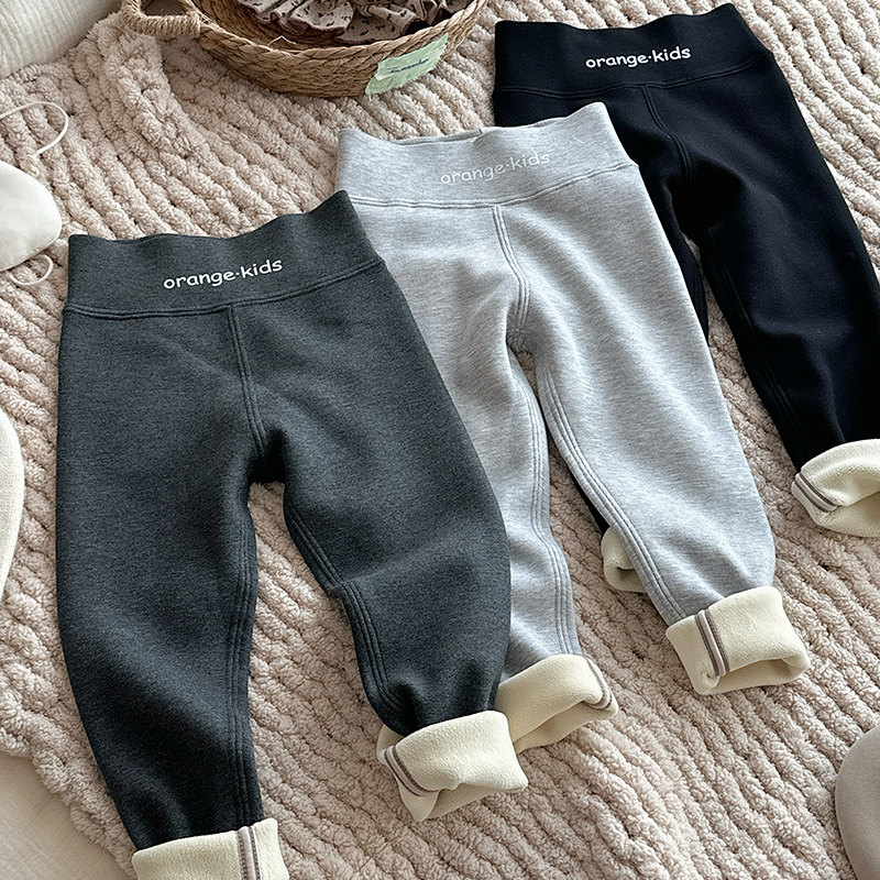 女童加绒打底裤2025秋冬新款儿童韩版洋气休闲裤女宝秋季紧身长裤,童装/婴儿装/亲子装,裤子,淘宝优惠券,粉丝福利购,淘宝优惠卷