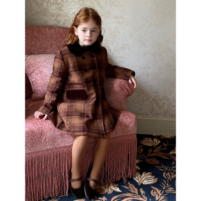 女童呢大衣冬装2025新款