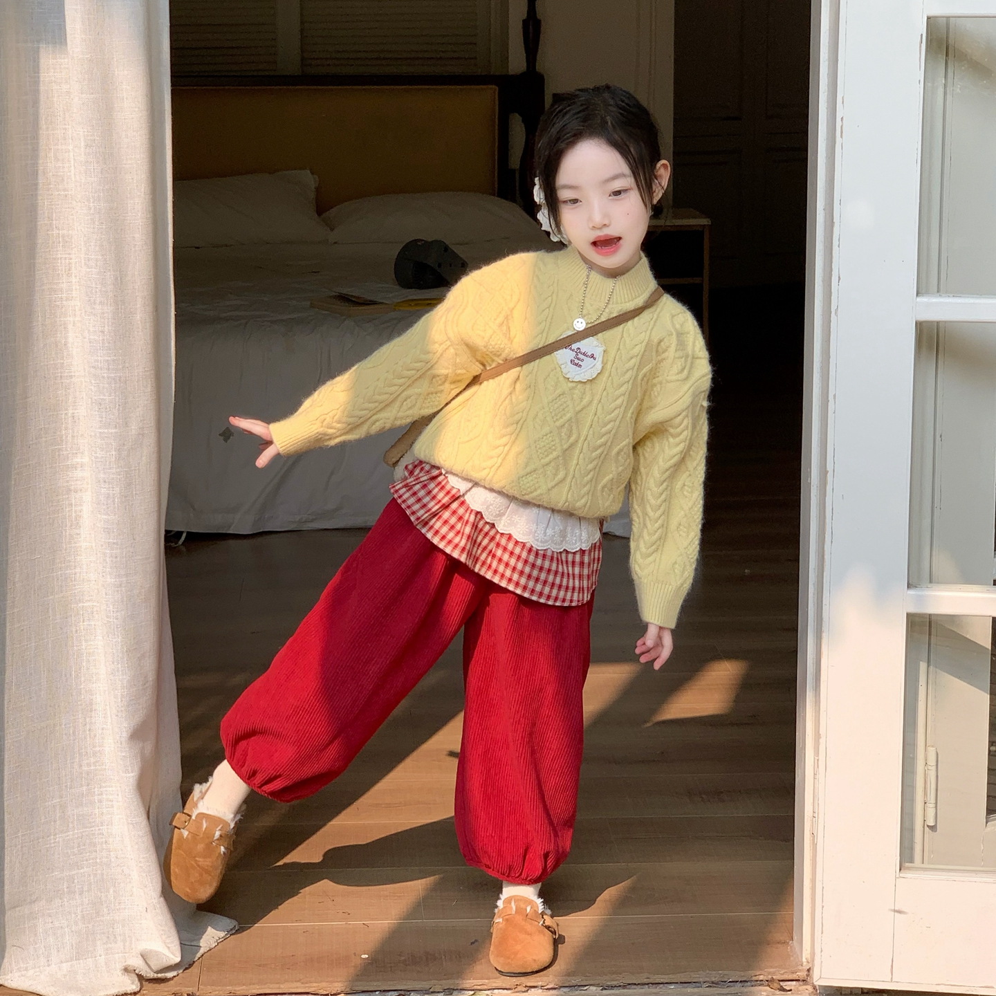 女童毛衣秋冬2025新款