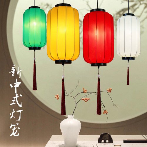 LED金属焊接布灯罩餐厅新颖灯笼