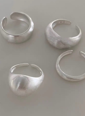 简约素戒百搭韩系冷淡风食指戒女ins小众设计指环