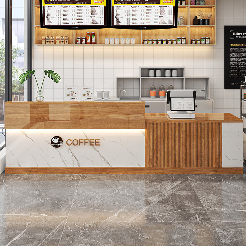 收银柜台公司前台接待台烤漆蛋糕店奶茶店服装店小型店铺柜台吧台