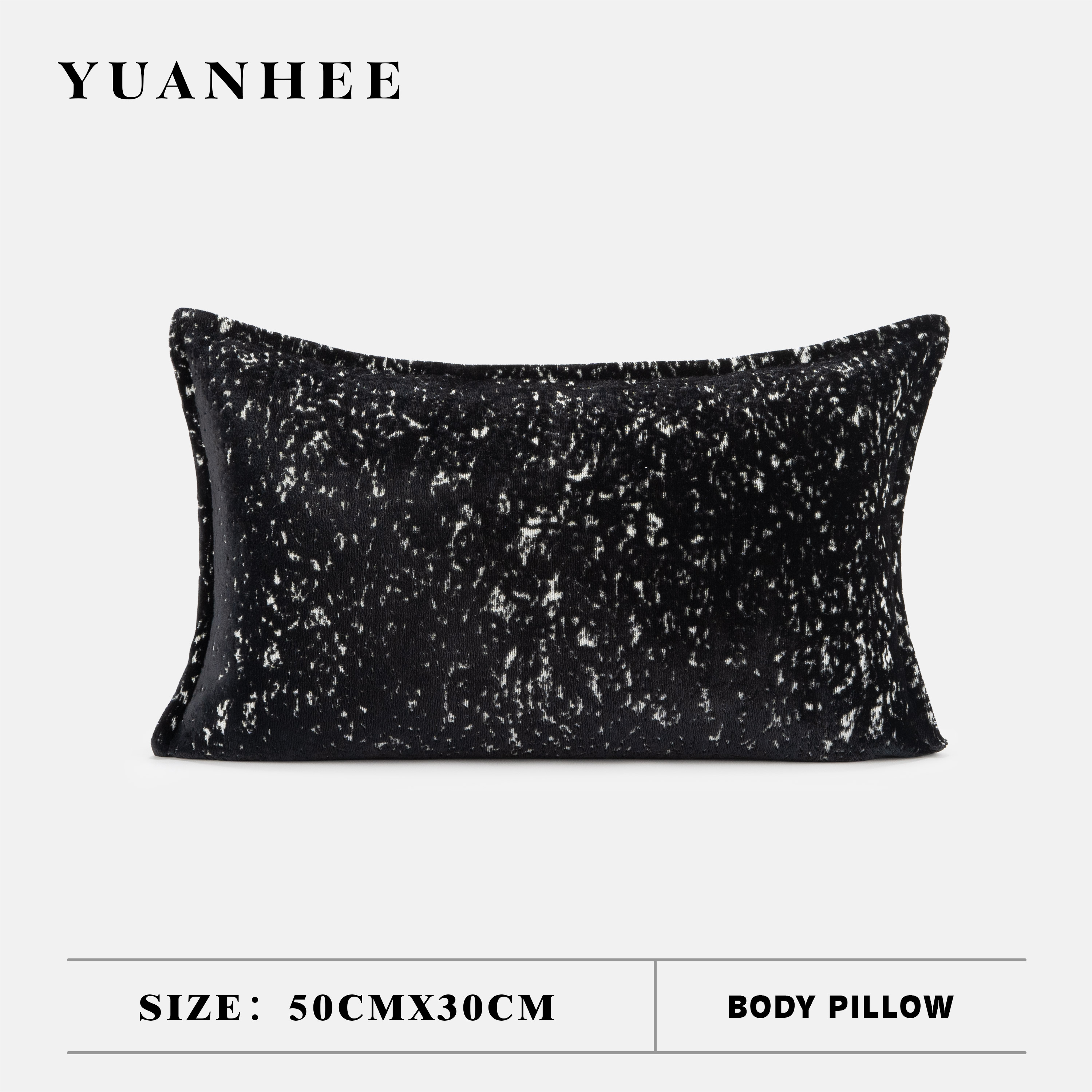 【轻奢风】黑色割绒腰枕高级感酒店展厅靠枕现代风沙发抱枕靠垫