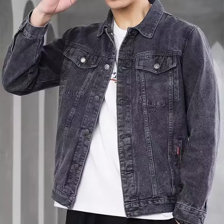 男士牛仔外套春秋款韩版潮流上衣服潮牌工装夹克男春季2025年新款