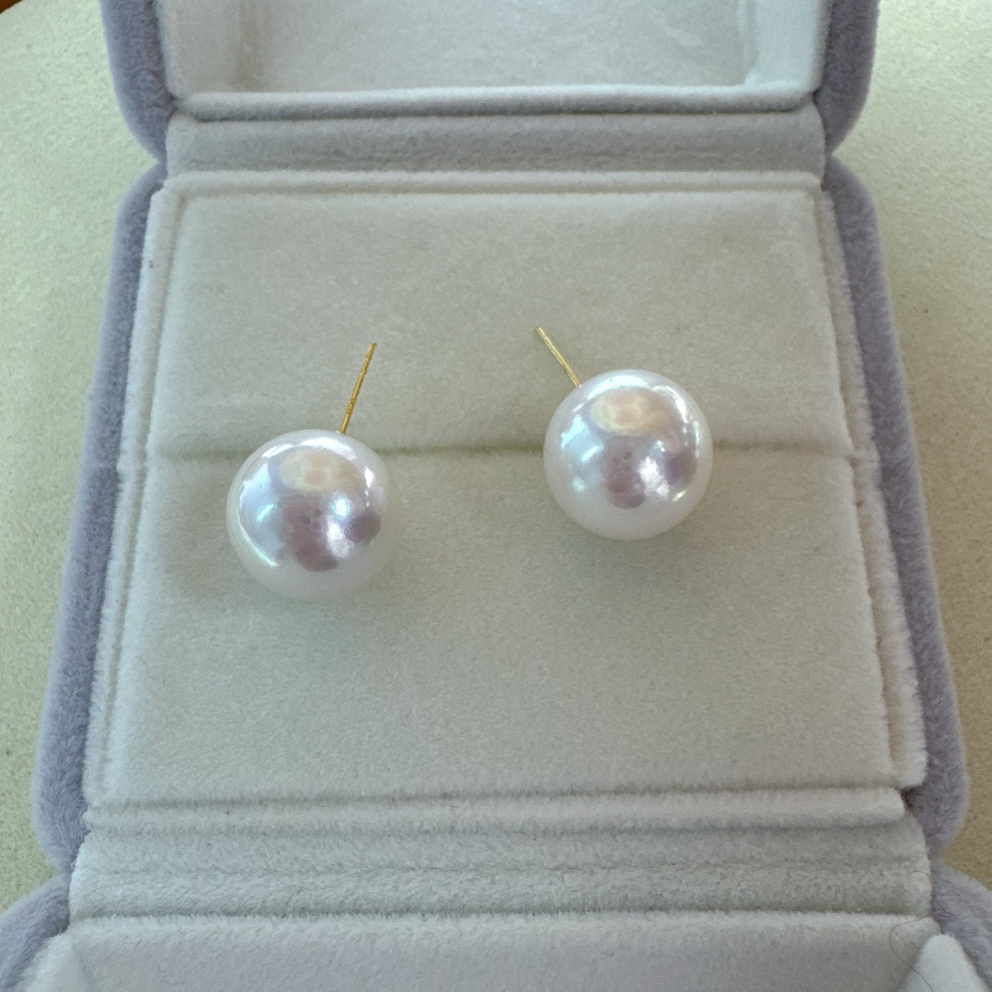 18K金淡水珍珠澳白平替