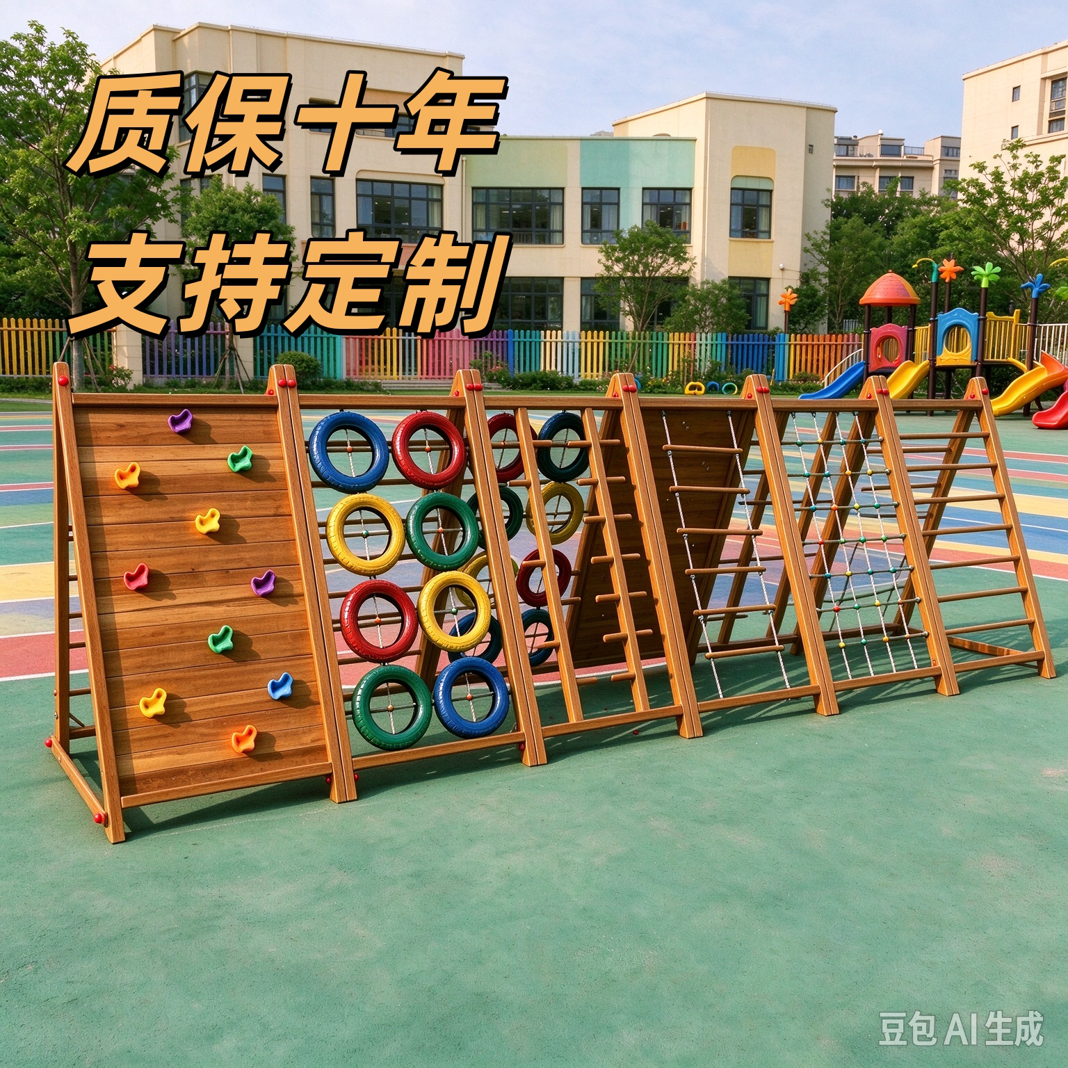 儿童户外游乐设施秋千小型大型定制攀爬架感统户外儿童游乐设施
