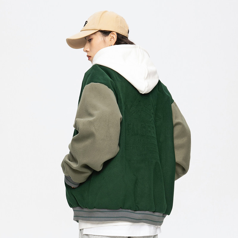 模特图W197钢印棒球服夹克P140,男装夹克,新杭派391(FUSEEHO 391)