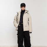 模特图MY127连帽拉链夹克棉服P190控245，男装棉衣，新杭派391(FUSEEHO 391)