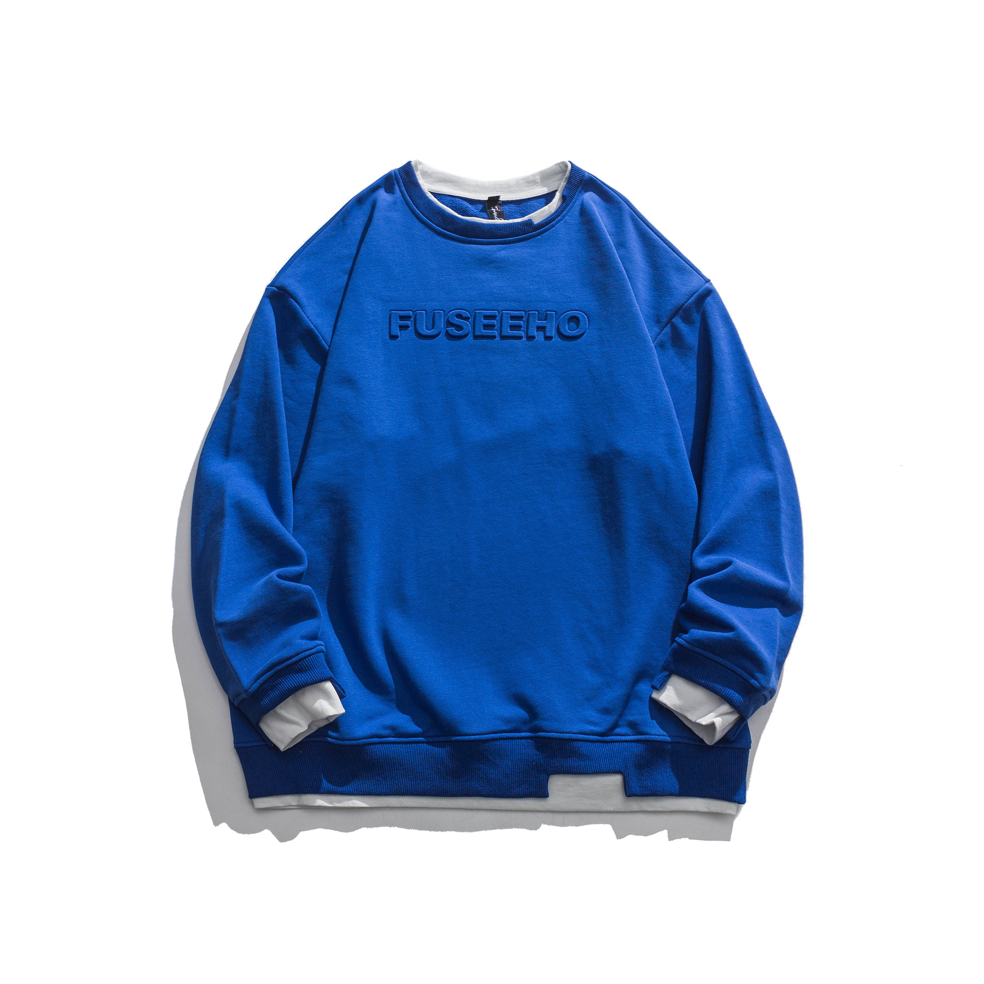 平铺图 W203 钢印假两件卫衣 P100图片