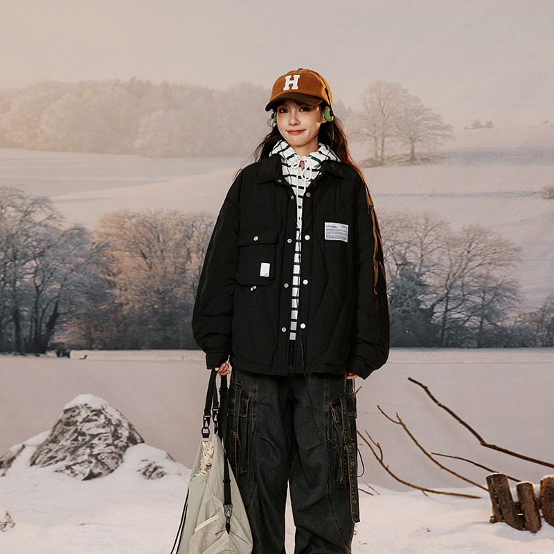 模特图YR802冬季基础绗线纯色羽绒服P210控278，男装羽绒服，新杭派391(FUSEEHO 391)