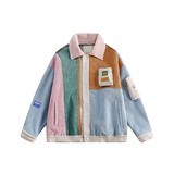 模特图MY125不规则拼接夹克棉服P215控265，男装棉衣，新杭派391(FUSEEHO 391)