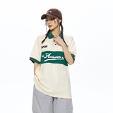 模特图POLO09LOGO印花撞色POLOP65，男装Polo衫，新杭派391(FUSEEHO 391)