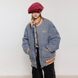 模特图MY129冬季牛仔夹克棉服P215控265，男装棉衣，新杭派391(FUSEEHO 391)