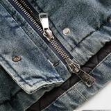 ANSWERME391白底图MY143冬季中长款牛仔棉服P225，男装棉衣，新杭派391(FUSEEHO 391)