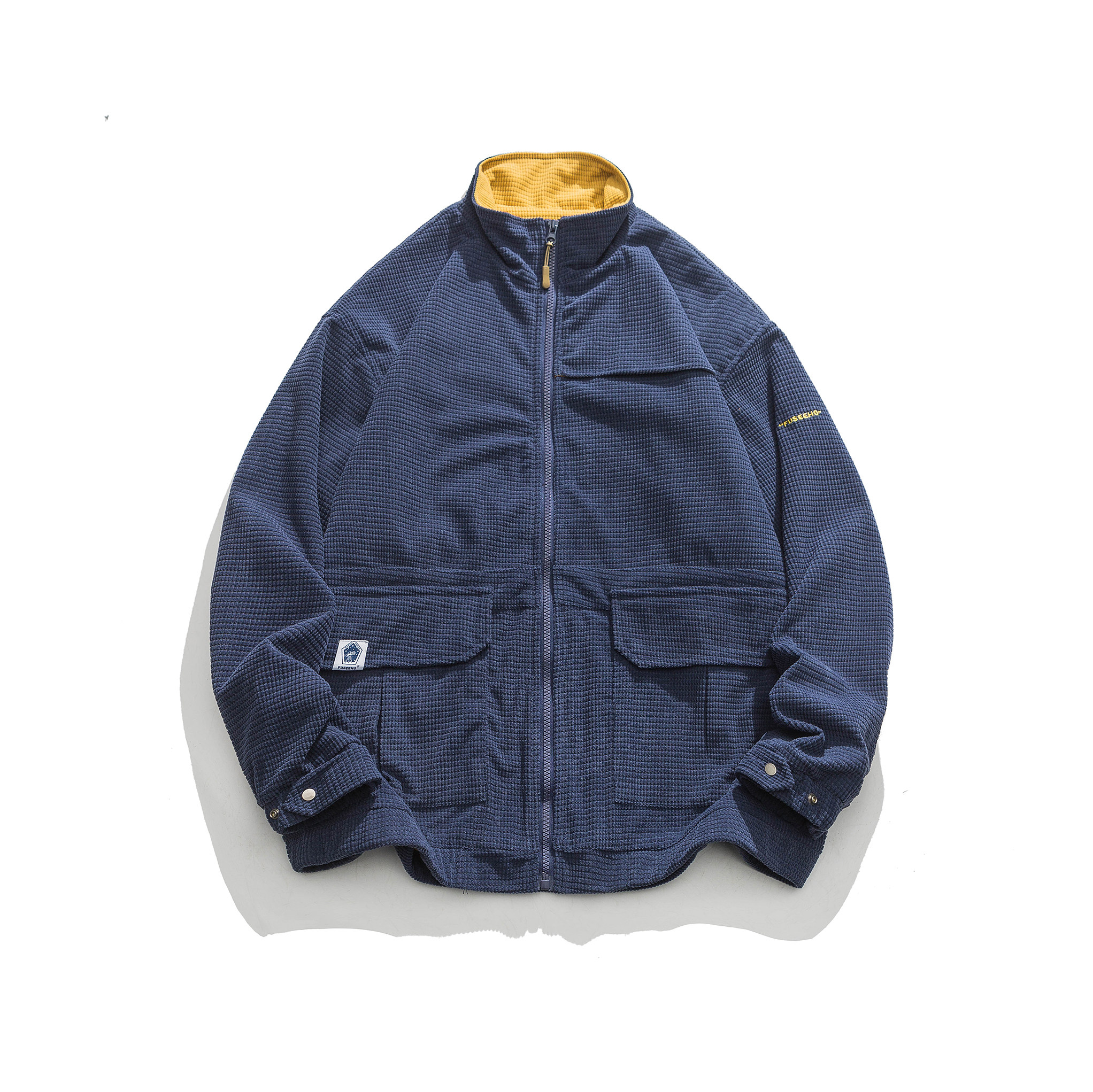 FUSEEHO 白底图 FW286 撞色立领灯芯绒夹克  P145图片