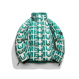 白底图 YR859 冬季满印立领羽绒服 P325 控428,男装羽绒服,新杭派391(FUSEEHO 391)