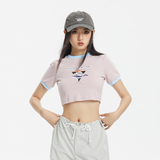 ANSWERME模特图T134夏款女装辣妹风短款T恤P40，女装T恤，新杭派391(FUSEEHO 391)