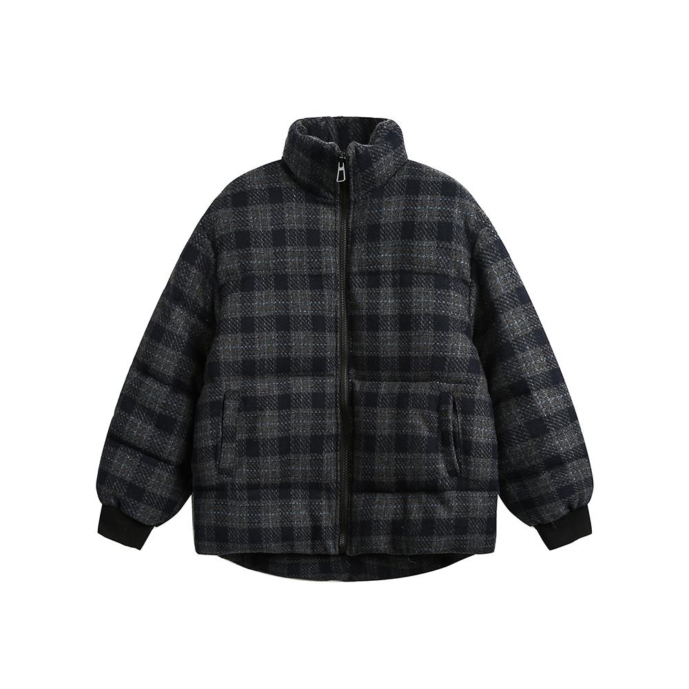ANSWERME391白底图MY149冬季毛呢格子棉服P180，男装棉衣，新杭派391(FUSEEHO 391)