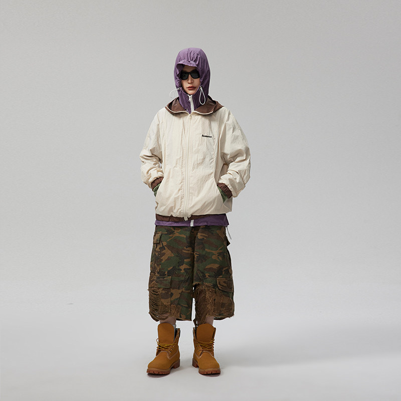 ANSWER ME 391 白模特图 FS011 夏季时尚撞色防晒服 P105图片