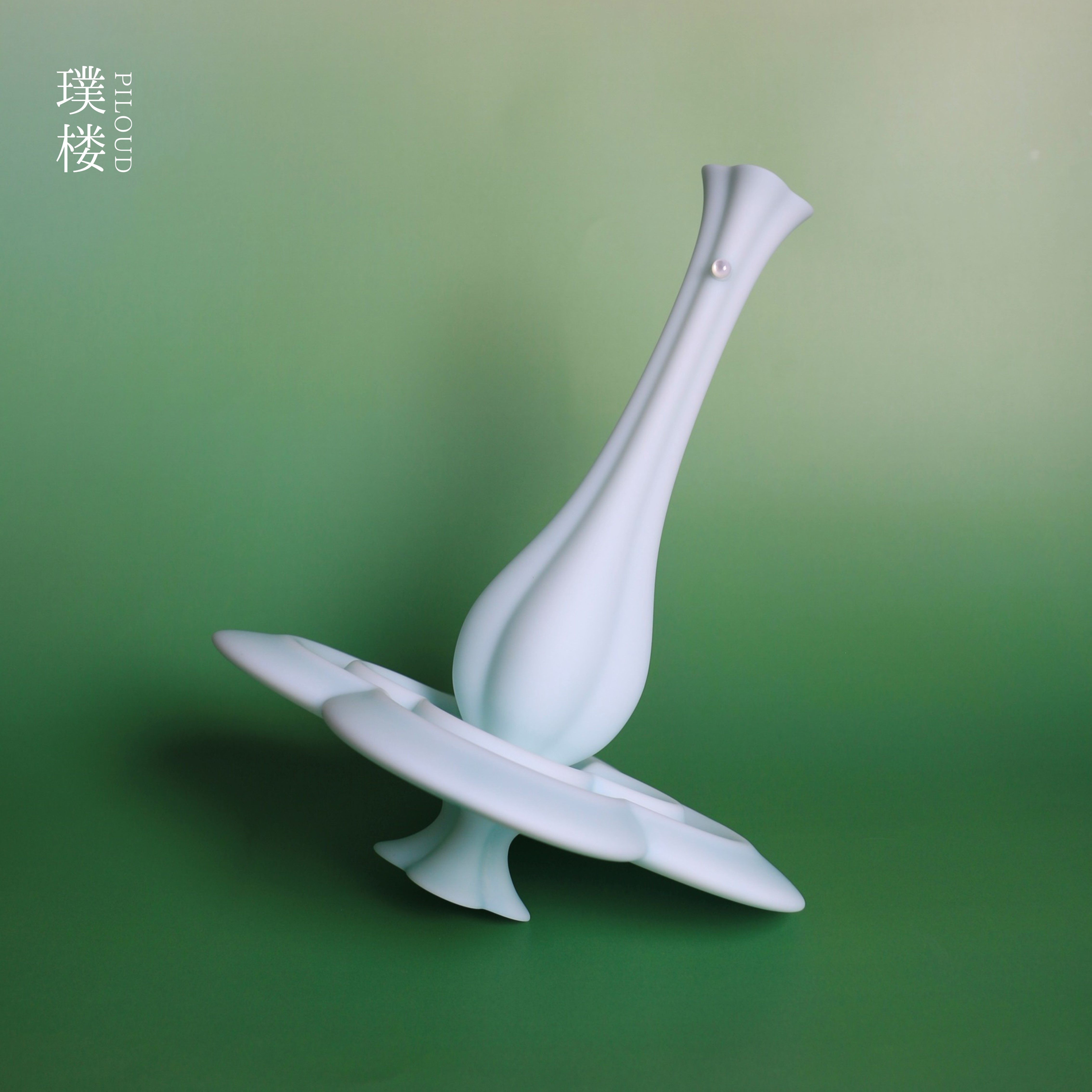 璞楼新中式玉净树脂花瓶摆件客厅生日新婚乔迁礼物家居软装礼盒
