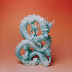 新中式祥龙摆件3D打印青龙茶桌生日新年乔迁礼物客厅玄关艺术品