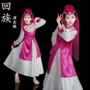 儿童民族回族花儿漫漫唱花儿的花儿与少年对花花六一幼儿园演出服
