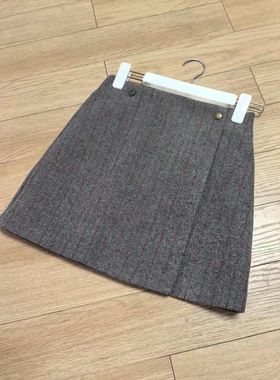 特价秋冬毛呢条纹裙  只有S了 腰围64cm 臀围88cm