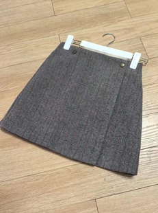 特价秋冬毛呢条纹裙 只有S了 腰围64cm 臀围88cm