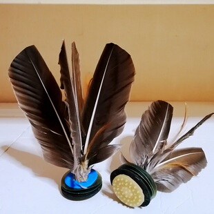 立伟大白毽子毽球毽子精品鹅毛防风专业比赛踢毽子刀翎花毽60包邮