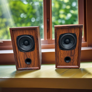 正品美国优雅aura喇叭D3书架音箱人声毒胆机绝配发烧音响全频3寸
