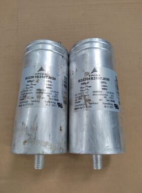 西门子油浸电容900VDC/330VAC 100UF 体积：63*133mm