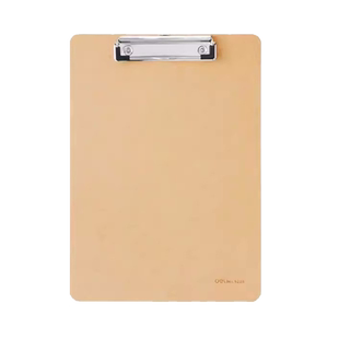 得力文件夹板A4板夹书写夹板文具写字板夹板垫板木板透明板夹子学生试卷菜单夹文件夹办公用品文件夹9226