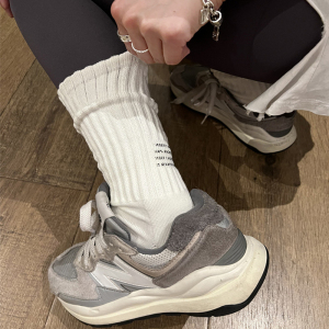 美式运动中筒袜日系工装风ins潮长筒粗针毛巾底男女情侣