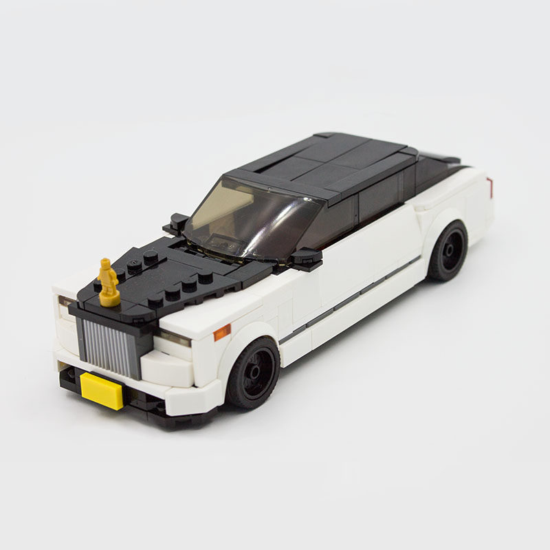 兼容乐高劳斯莱斯幻影 男孩模型车玩具高难度拼装零件 电子说明书